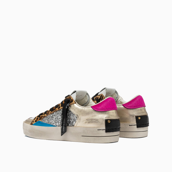 Crime London SK8 DELUXE LEOPARD SHINE