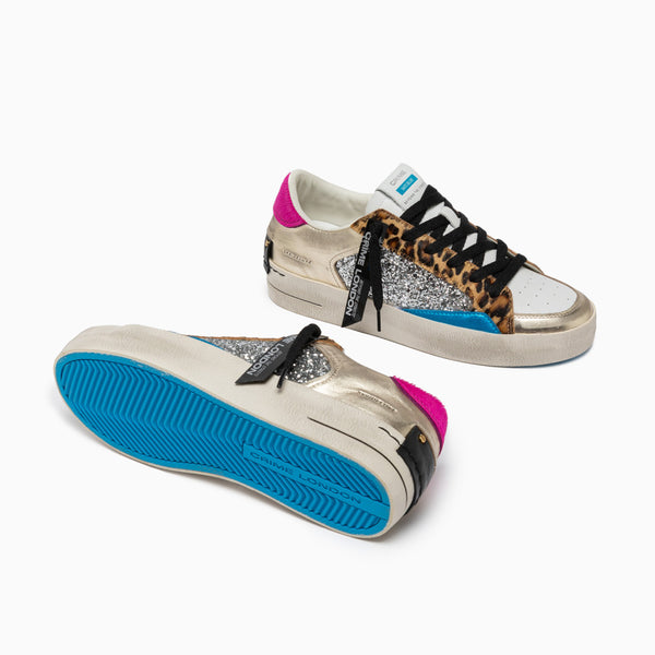 Crime London SK8 DELUXE LEOPARD SHINE