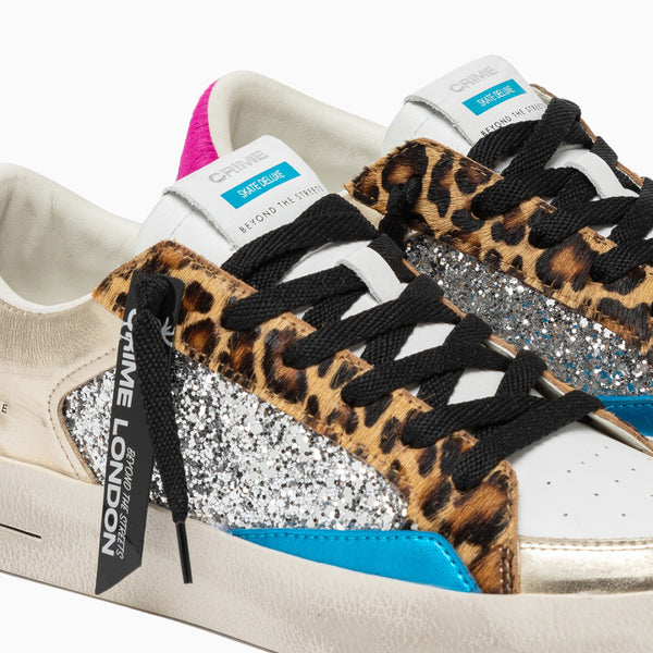 Crime London SK8 DELUXE LEOPARD SHINE
