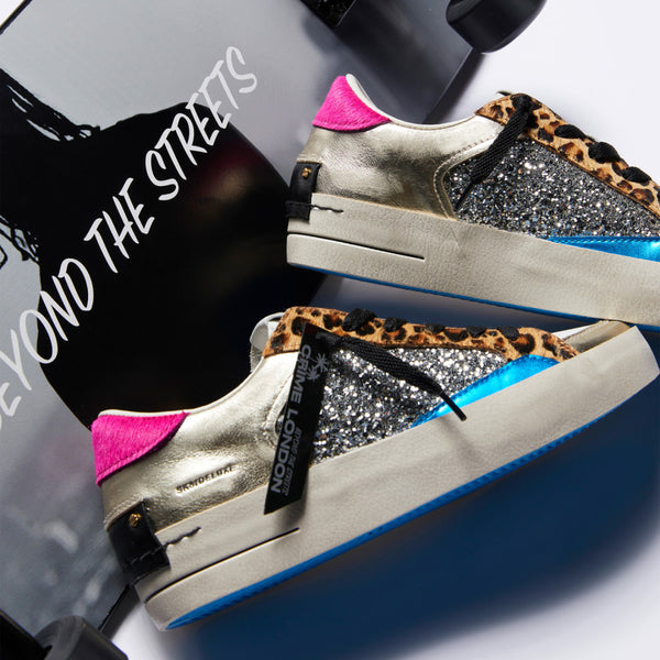 Crime London SK8 DELUXE LEOPARD SHINE