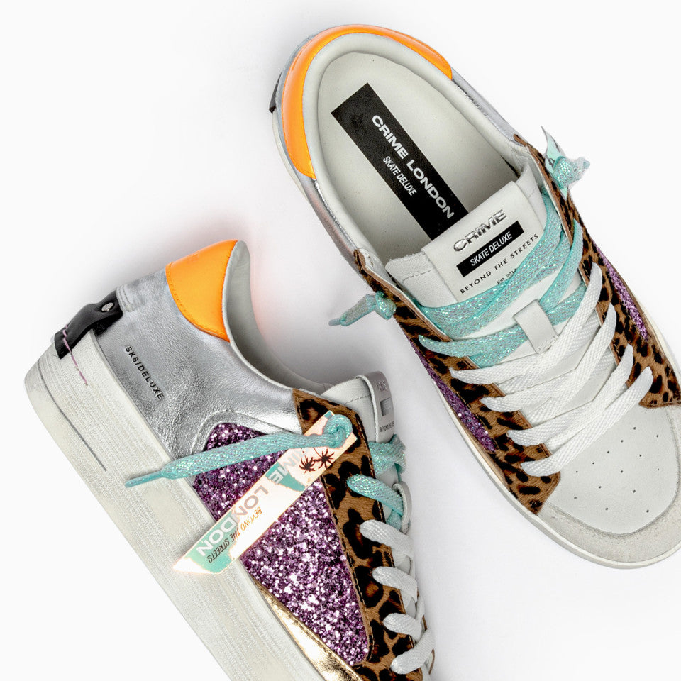 Crime London SK8 DELUXE Wedge Exotic Purple