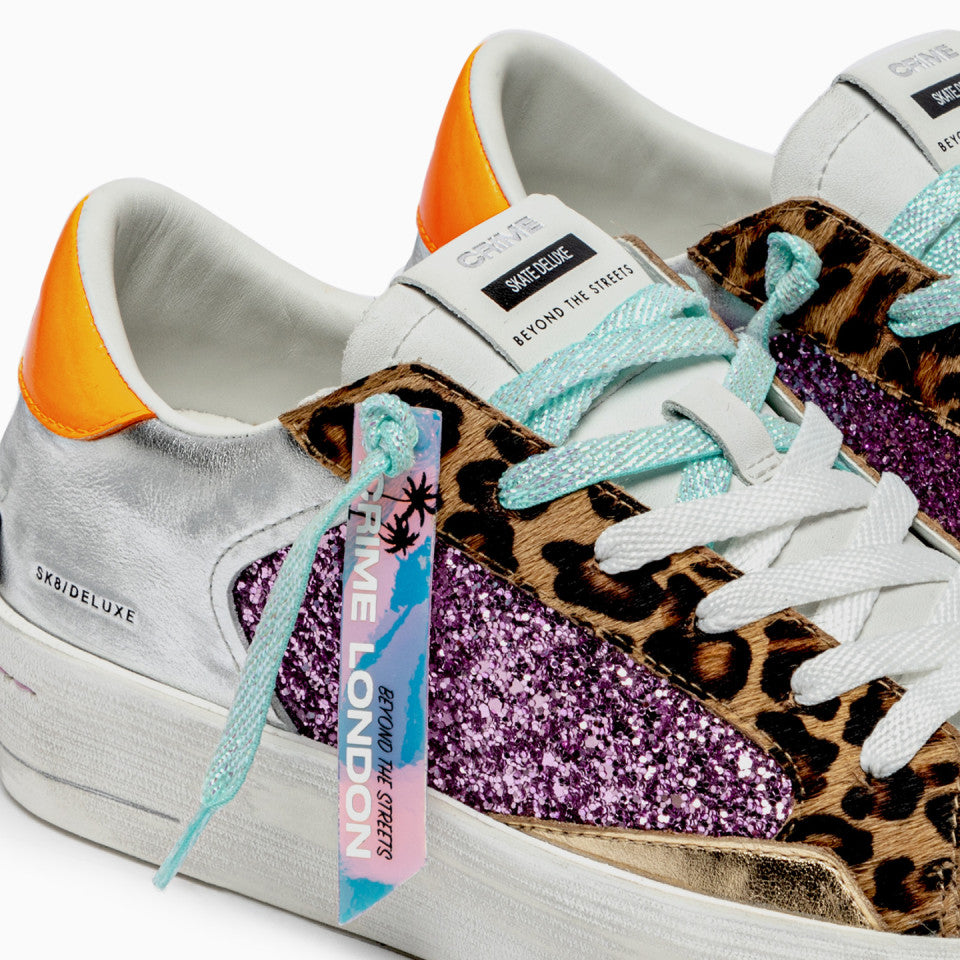 Crime London SK8 DELUXE Wedge Exotic Purple