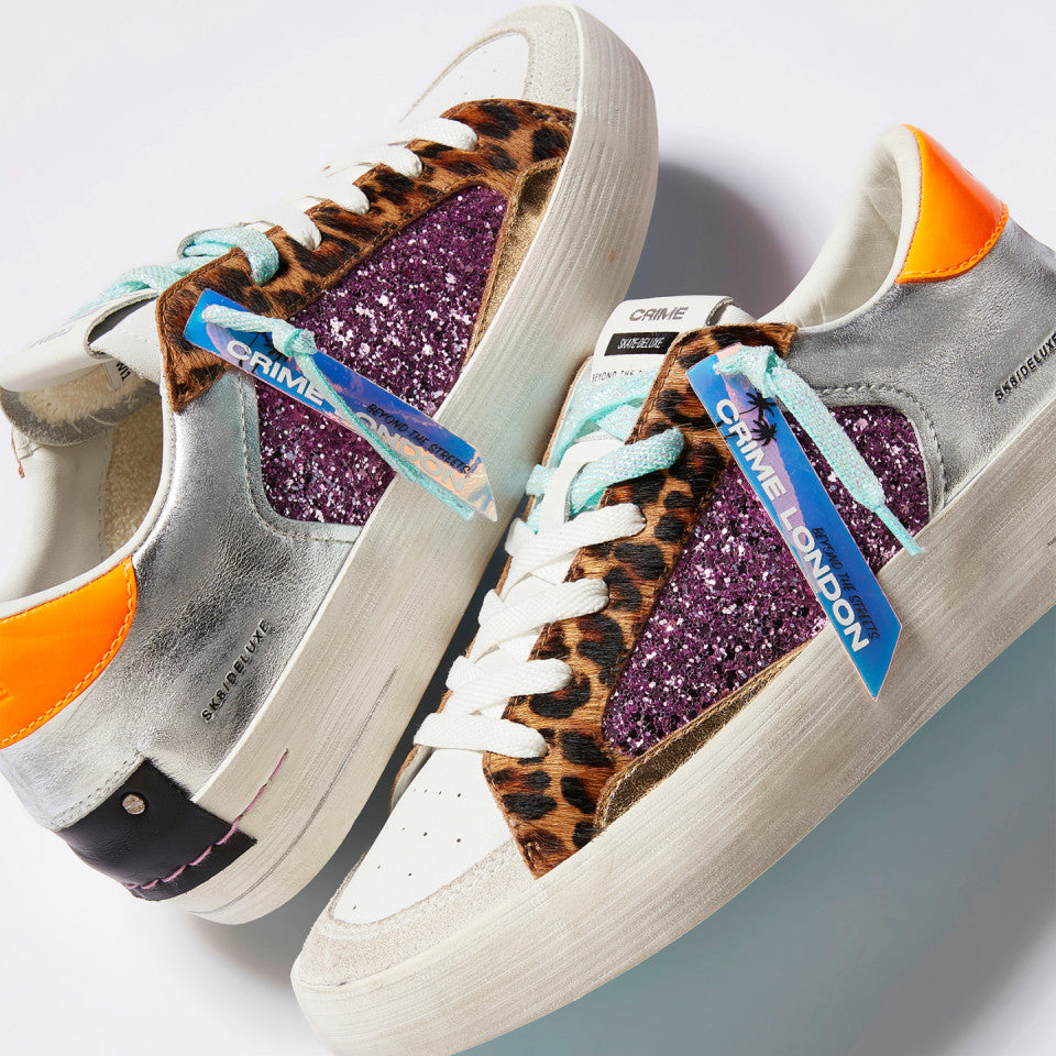 Crime London SK8 DELUXE Wedge Exotic Purple