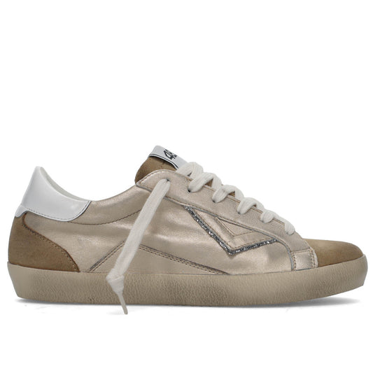 4B12  Suprime Trainers in platinum leather