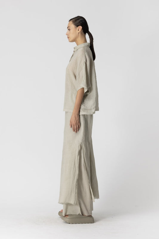 Lotus Eaters Split Leg Trousers Avocado