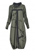My Soul Stain Jersey Dress - Khaki
