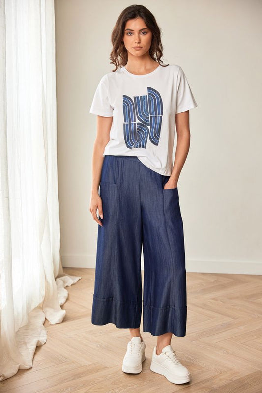 Peruzzi Quarter Circle Print T-Shirt