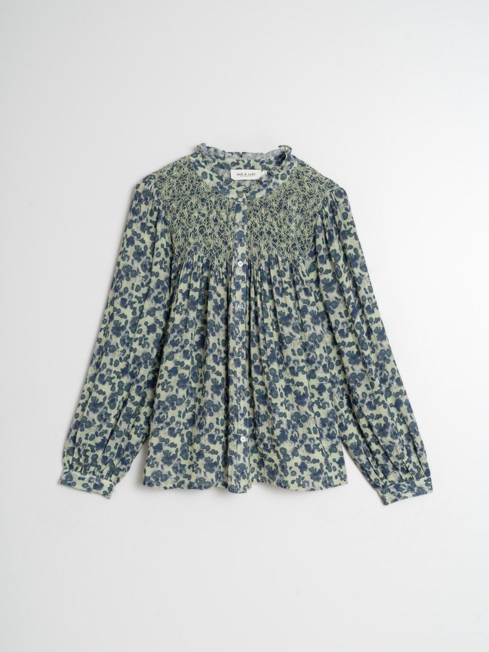 Indi & Cold Smock Shirt- Jade