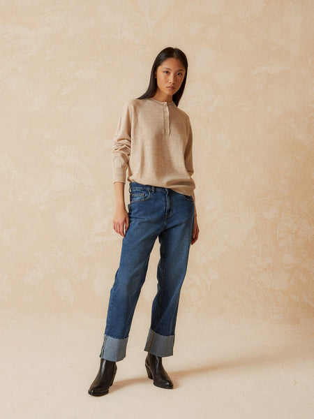 Indi & Cold Denim Roll Up Jeans