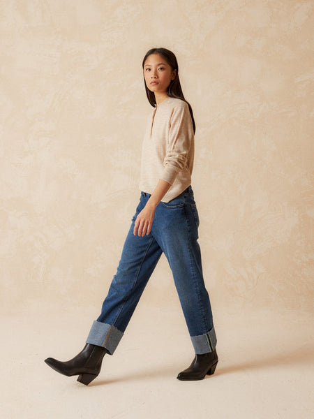 Indi & Cold Denim Roll Up Jeans