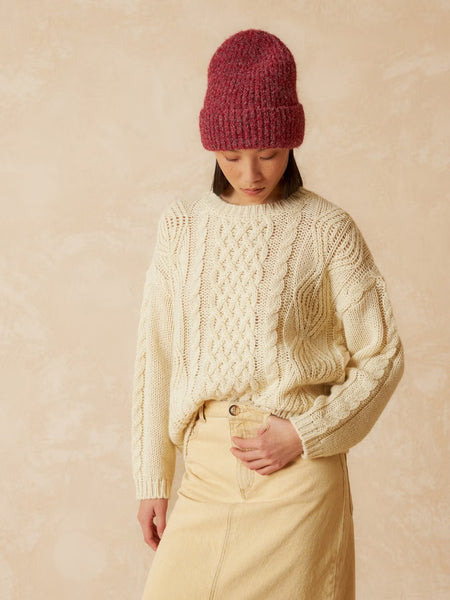 Indi & Cold Cable Knit Sweater