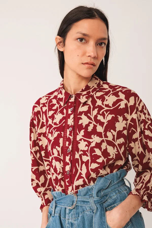 Indi & Cold 3/4 Sleeve Viscose Shirt