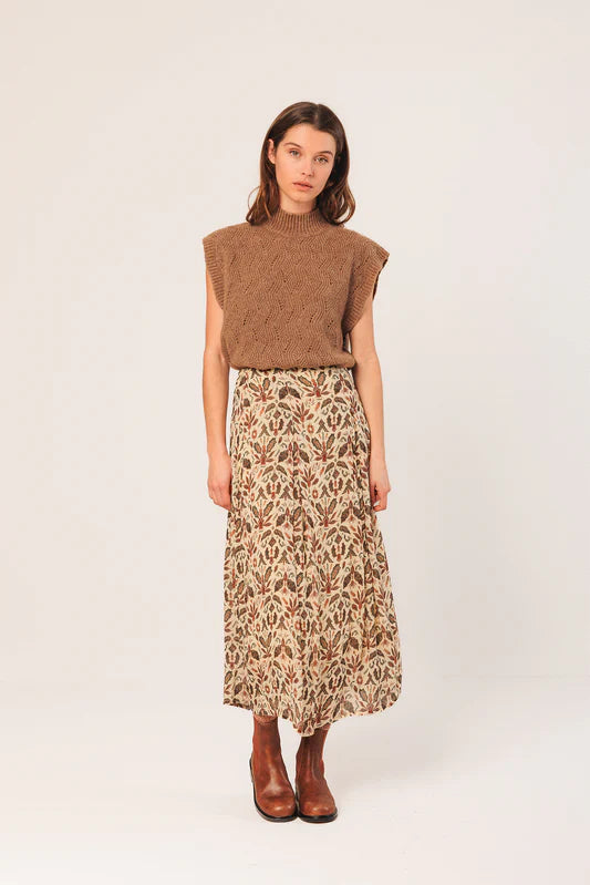 Indi & Cold Batik Midi Skirt