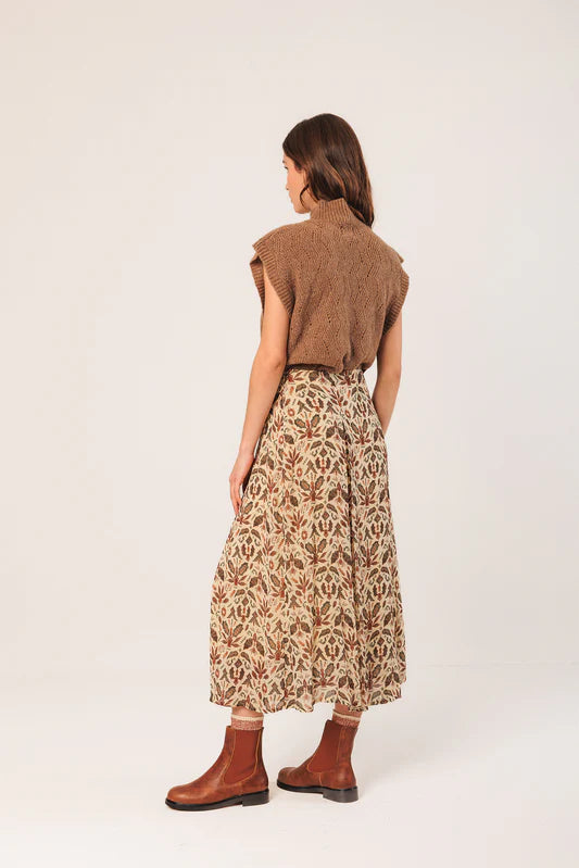 Indi & Cold Batik Midi Skirt