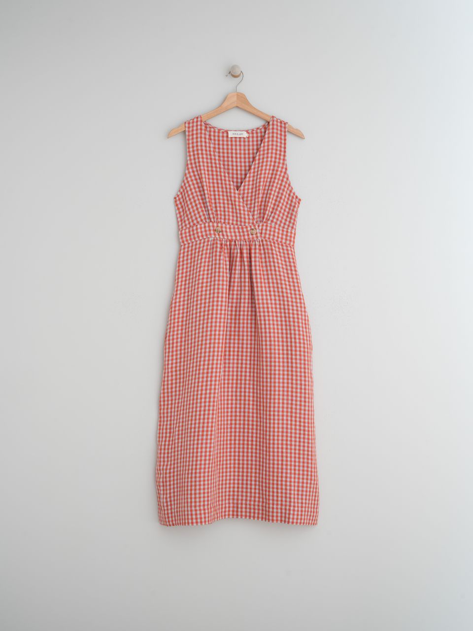 Indi & Cold Crossover Linen Dress