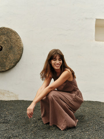 INDI & COLD WASHED EFFECT DRESS