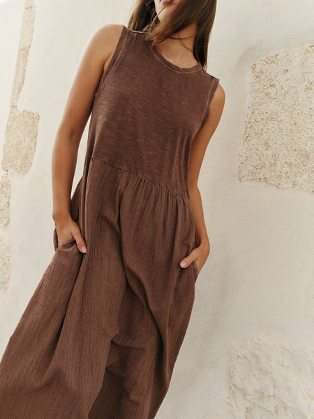 INDI & COLD WASHED EFFECT DRESS