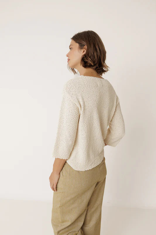 Indi & Cold Organic Cotton Boucle Sweater