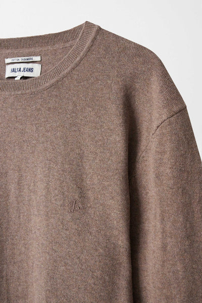 Salsa Crew-neck Knit Taupe