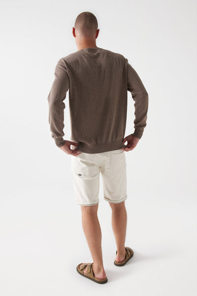 Salsa Crew-neck Knit Taupe