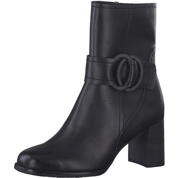 Marco Tozzi Mid Heel Boot- Black