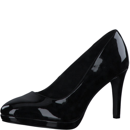 S.Oliver Patent Heel - Black