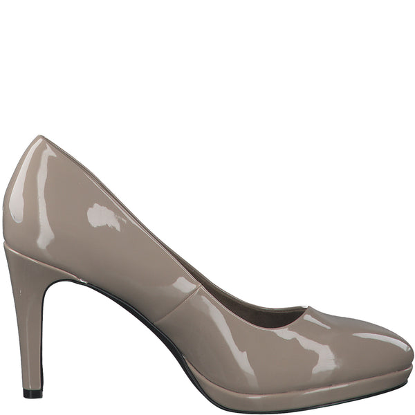 S.Oliver Patent Heel - Taupe