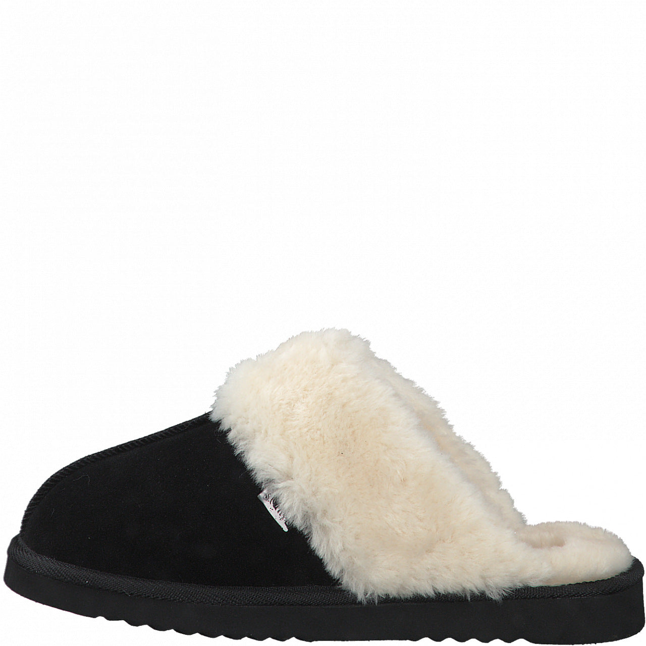 s.Oliver Fluffy Lined Slipper-Black