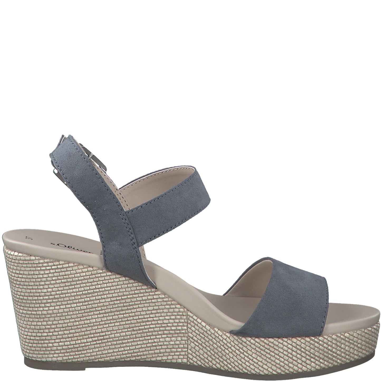 S.Oliver Wedge Sandal- Blue