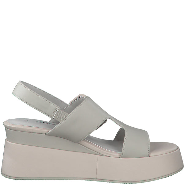 S.Oliver Wedge Sandal Taupe