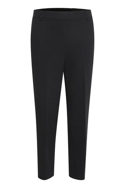 Kaffe KAsakura HW Cropped Pants- Black