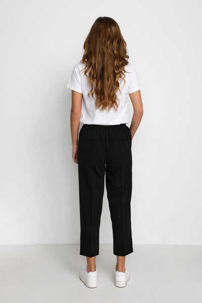 Kaffe KAsakura HW Cropped Pants- Black