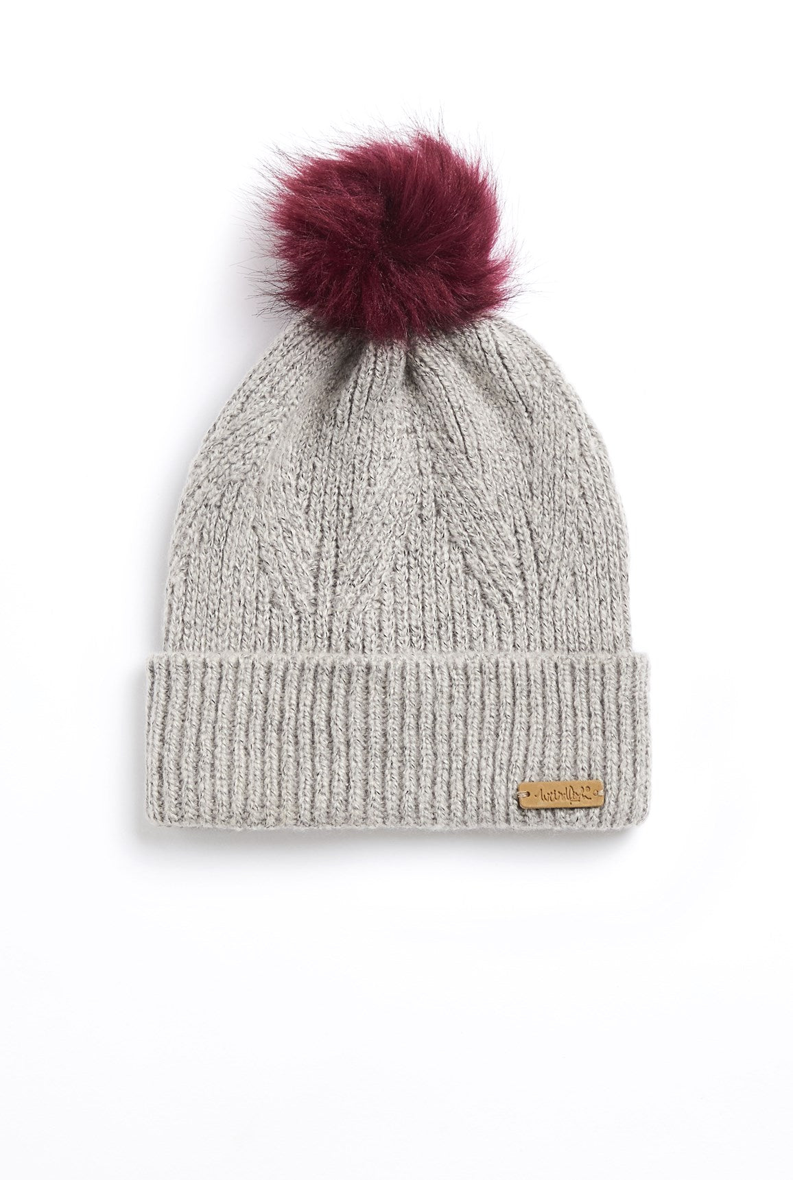 Weird Fish Allium Eco Bobble Hat - Pearl Grey