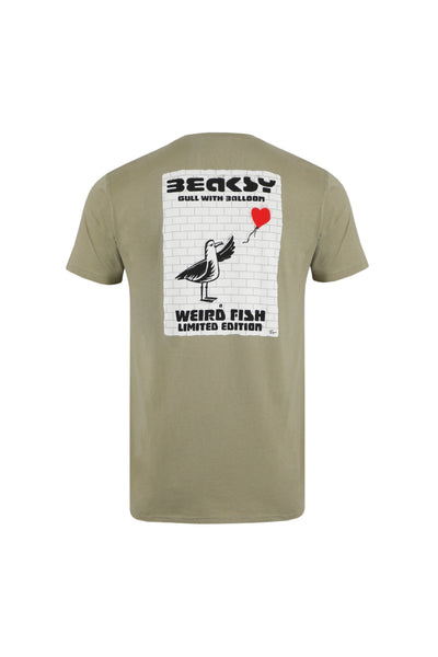 Weird Fish Beaksy Artist T-Shirt-Khaki