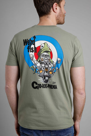 Weird Fish Codroephenia Artist T-Shirt-Khaki