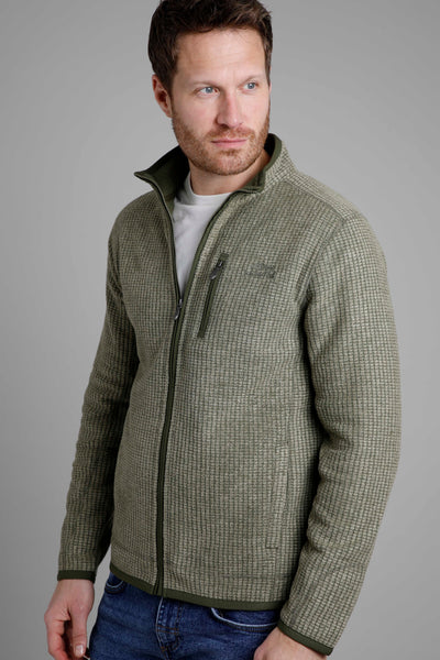 Weird Fish Rossten Fleece Full Zip- Dark Olive