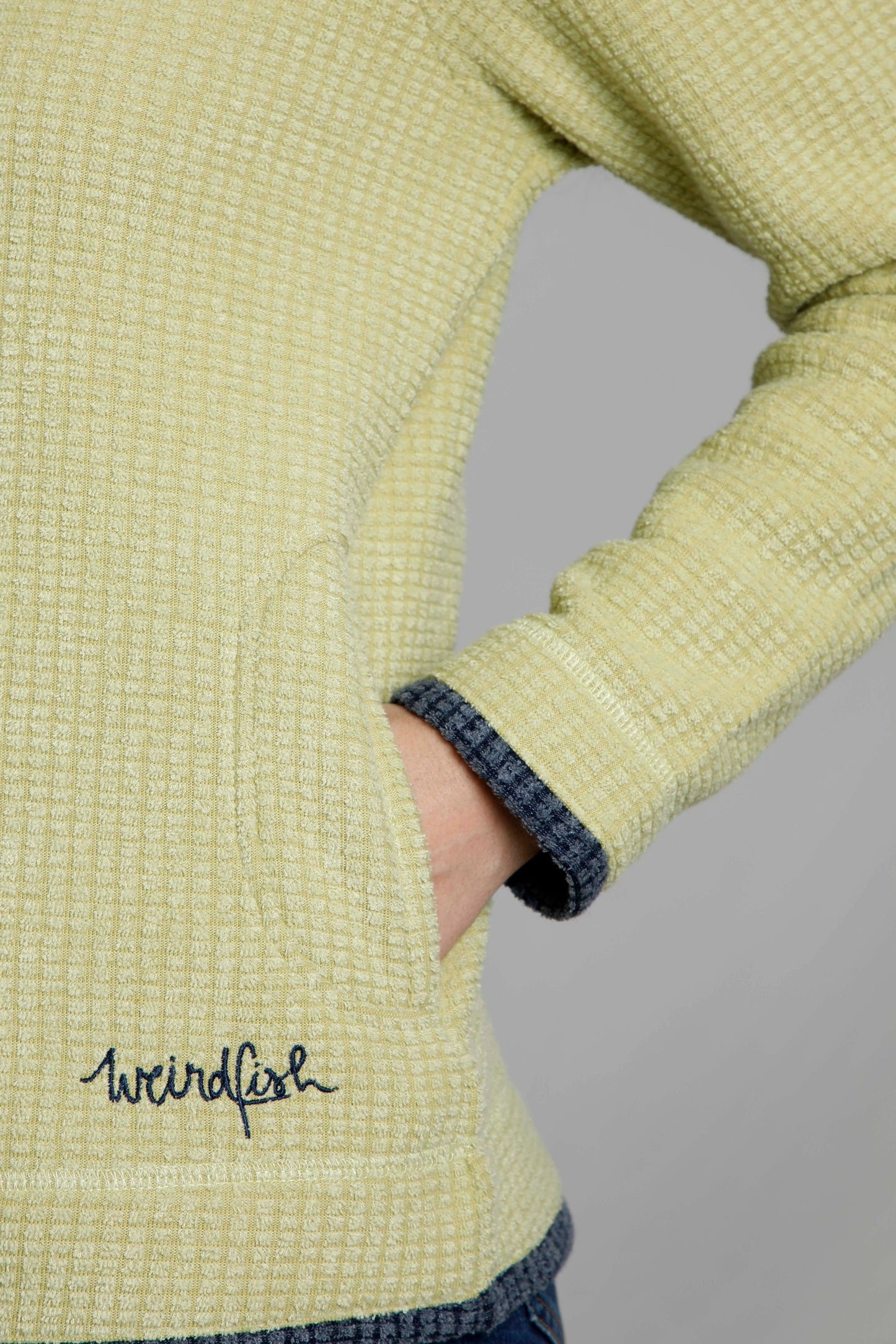 Weird Fish Beyonce Fleece-Soft Green