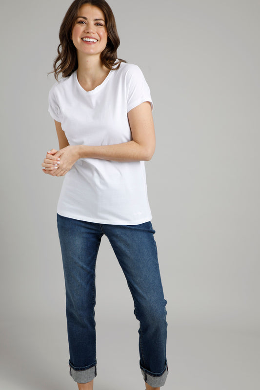 Weird Fish Thirl T-Shirt- White