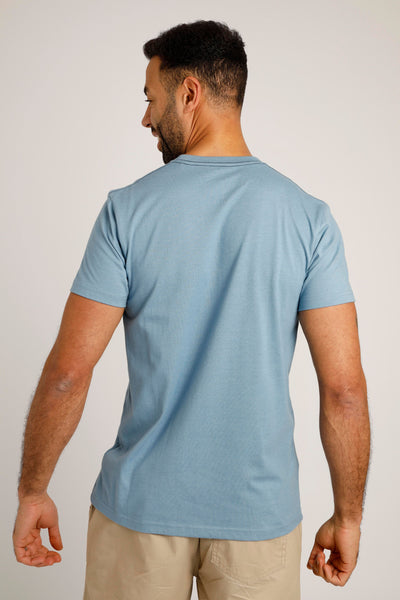 Weird Fish What Sup Eco Graphic Tee- Light Blue