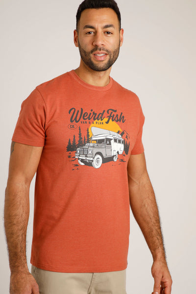 Weird Fish Van Life Eco Graphic Tee-Baked Clay