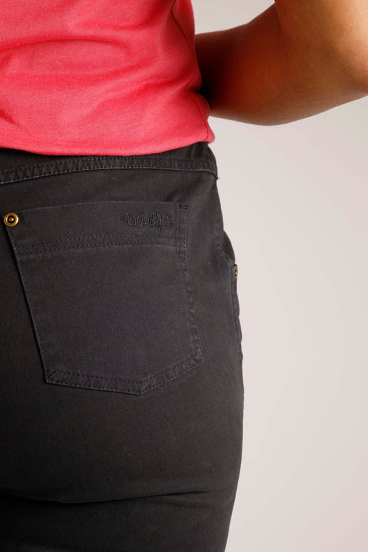 Weird Fish Carmen Organic Stretch Shorts- Navy