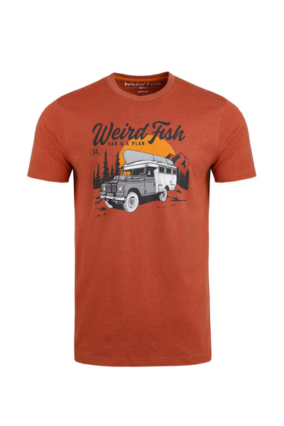 Weird Fish Van Life Eco Graphic Tee-Baked Clay