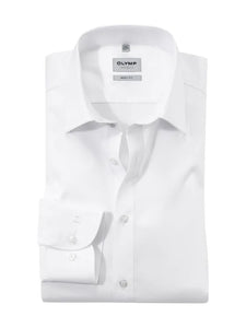 Olymp Shirt Body fit White With Clear Buttons