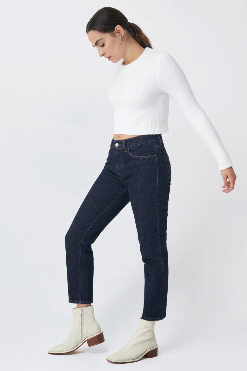 Salsa Cropped True Slim Dark Jeans