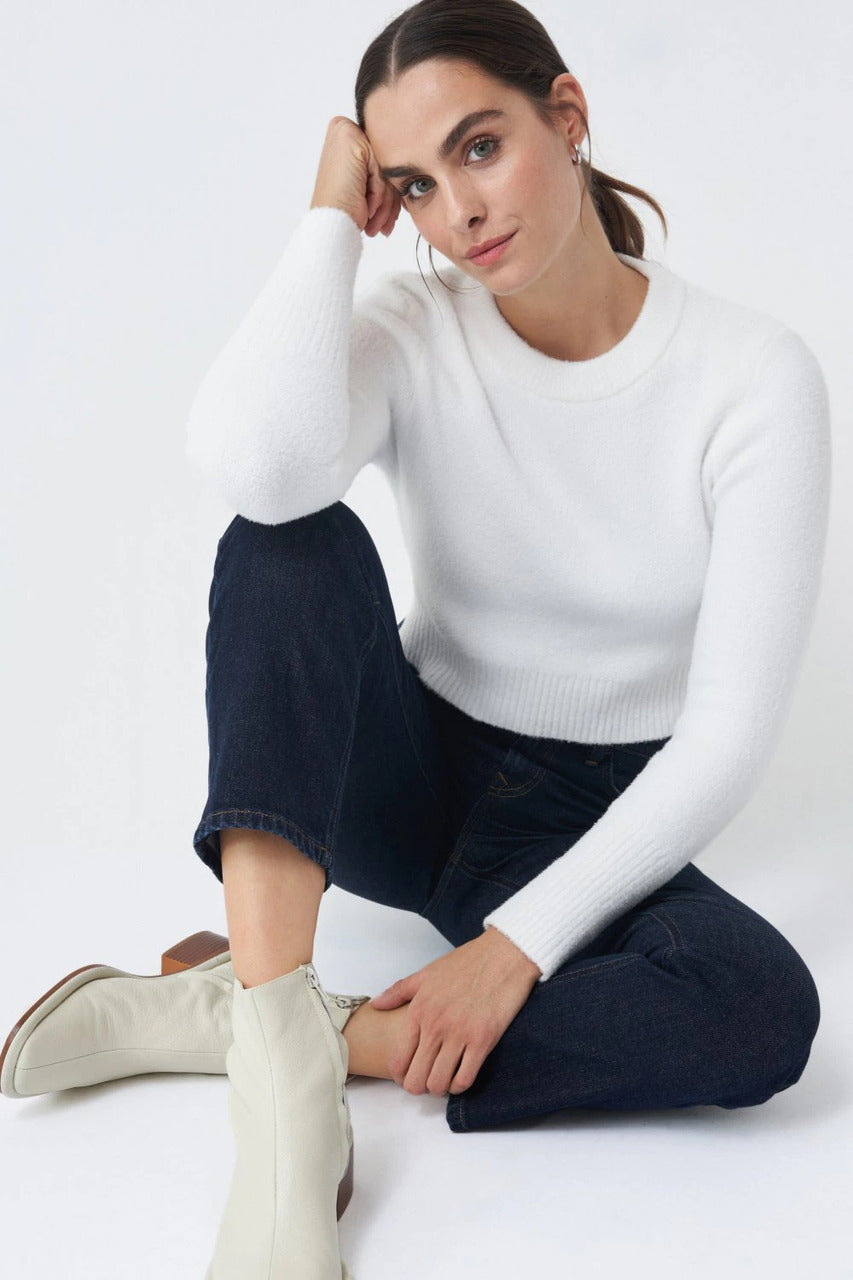 Salsa Cropped True Slim Dark Jeans