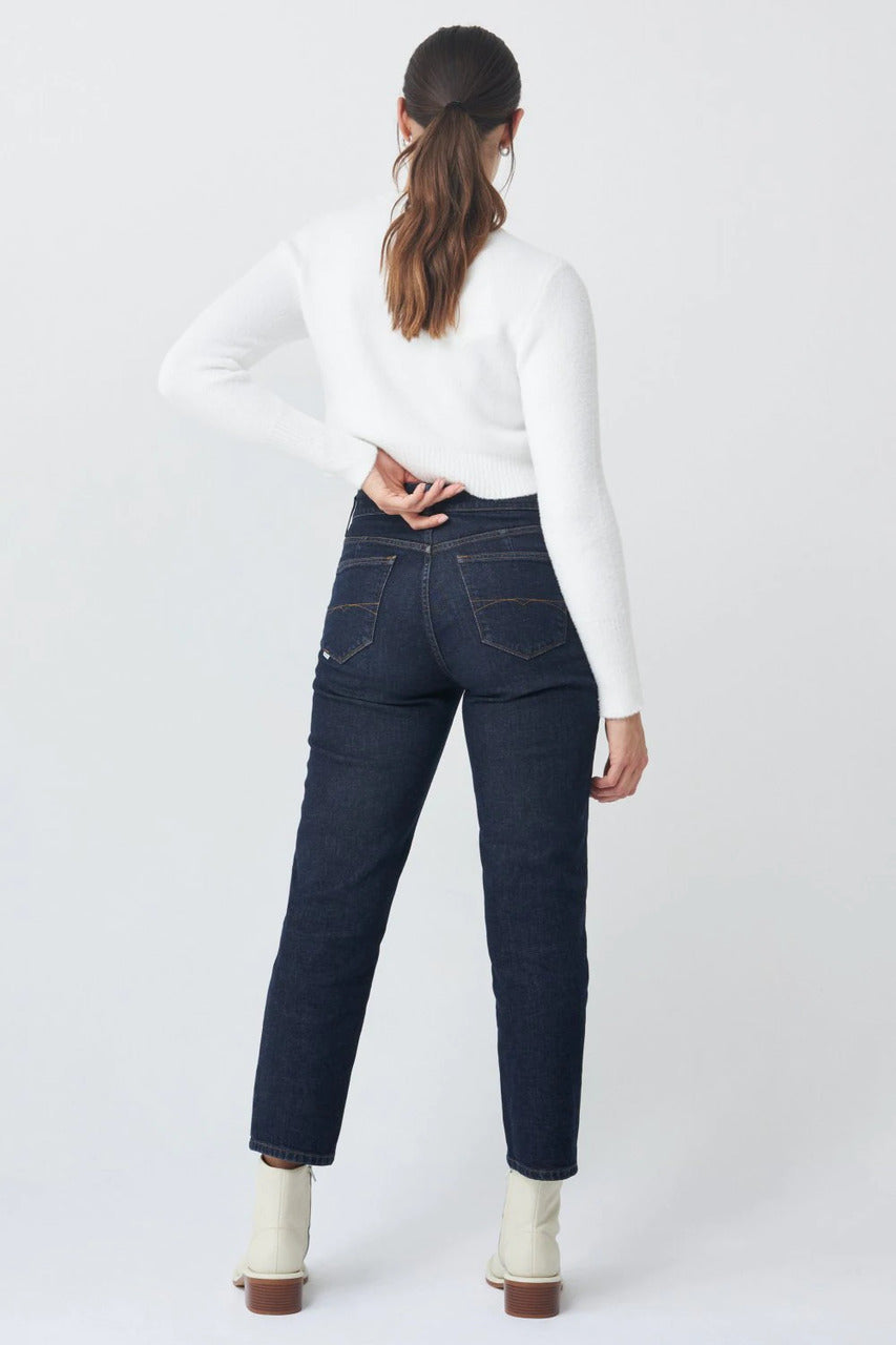Salsa Cropped True Slim Dark Jeans