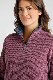 Weird Fish Beyonce Fleece-Dark Violet