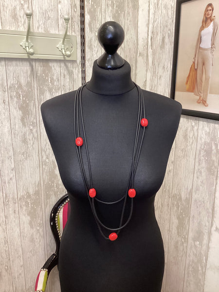 Rubber Beads Necklace