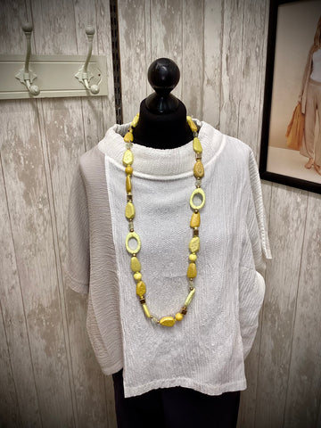 Yellow Bead Necklace