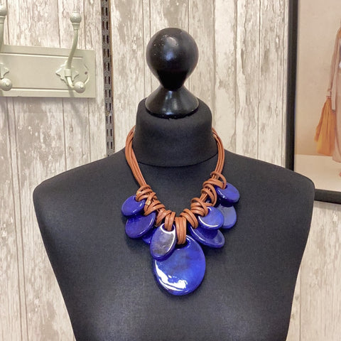 Naya Leather Short Necklace